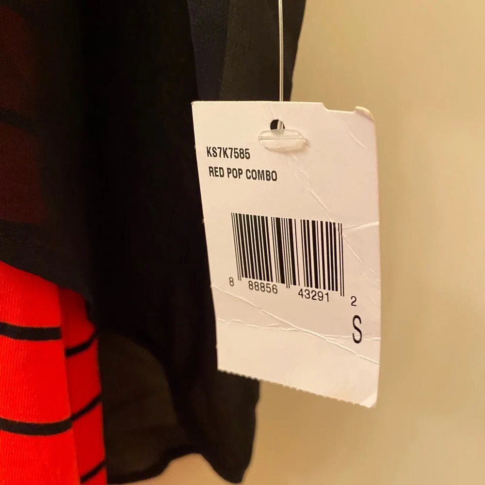 NWT Mini Red, Black Stripes Y2K Style Kensie Dress Small - Picture 4 of 9